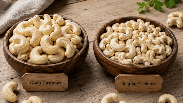 Goan Cashews vs Regular Cashews: Why Grade and Origin Matter