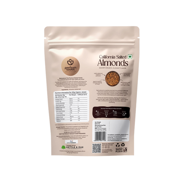 California Salted Almonds – Premium Gold Hover
