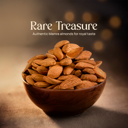 Serving bowl of golden-brown almond kernels