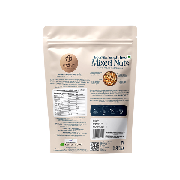 Bountiful Salted Three Mixed Nuts