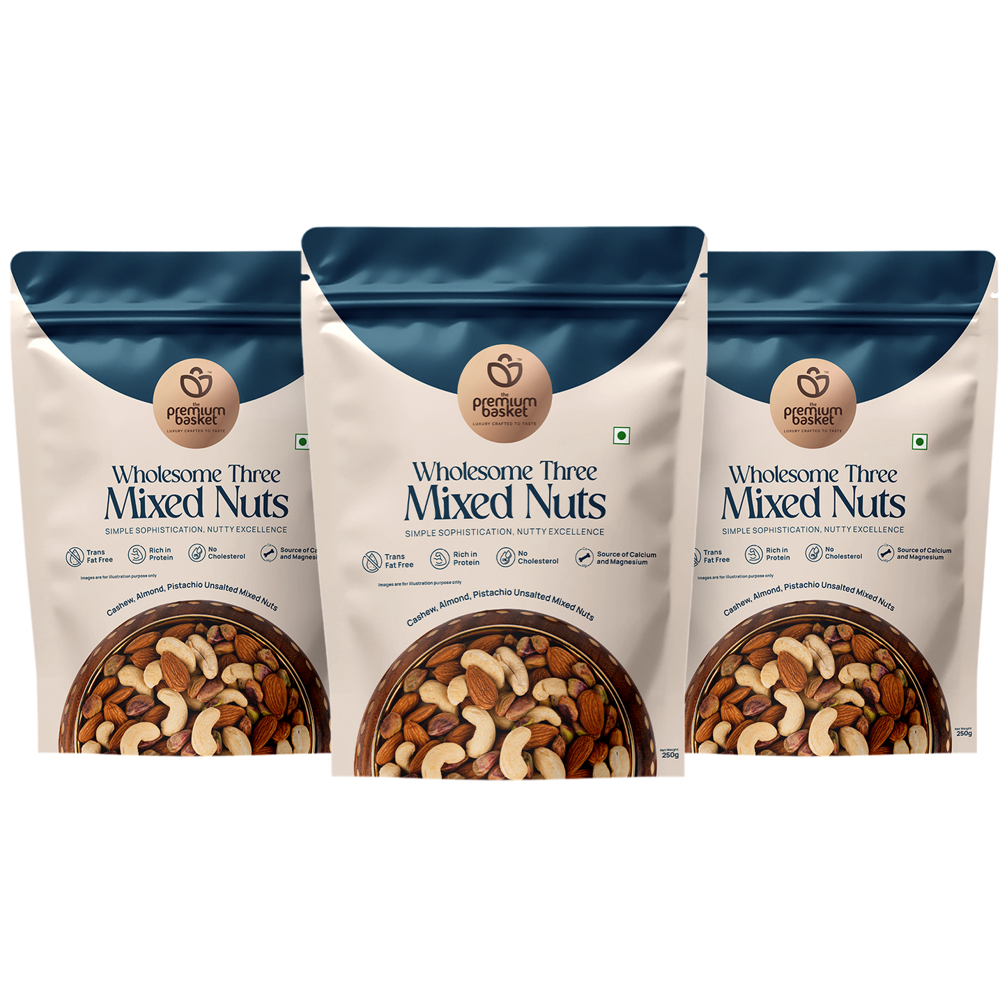 Wholesome Three Mixed Nuts